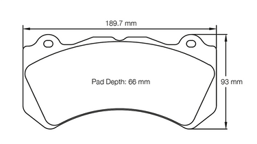 Pagid Racing Brake Pads 8081 (Front)